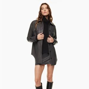 Aritzia Wilfred vegan leather Ganna Jacket